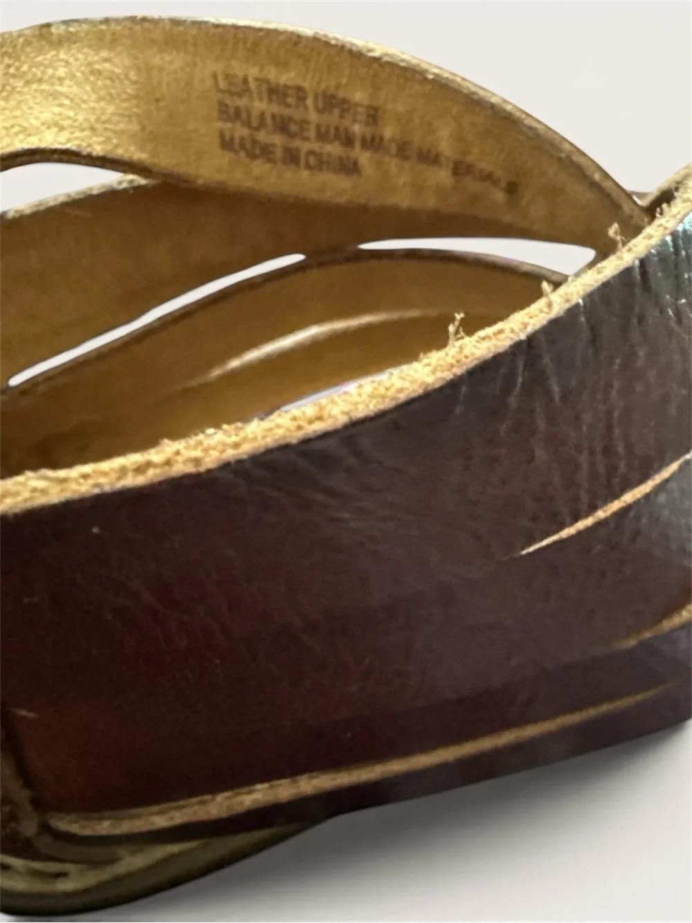Born Brown Leather Strappy Sandals